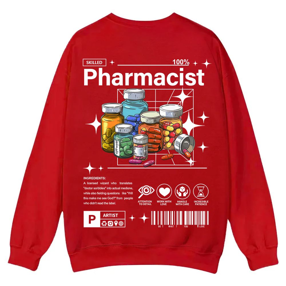 Pharmacist Casual Crewneck Sweatshirt wearishow