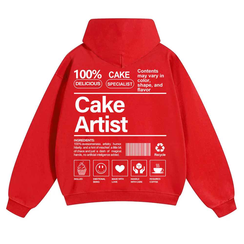 Cake Artist  Unisex Solid Color Hoodie wearishow