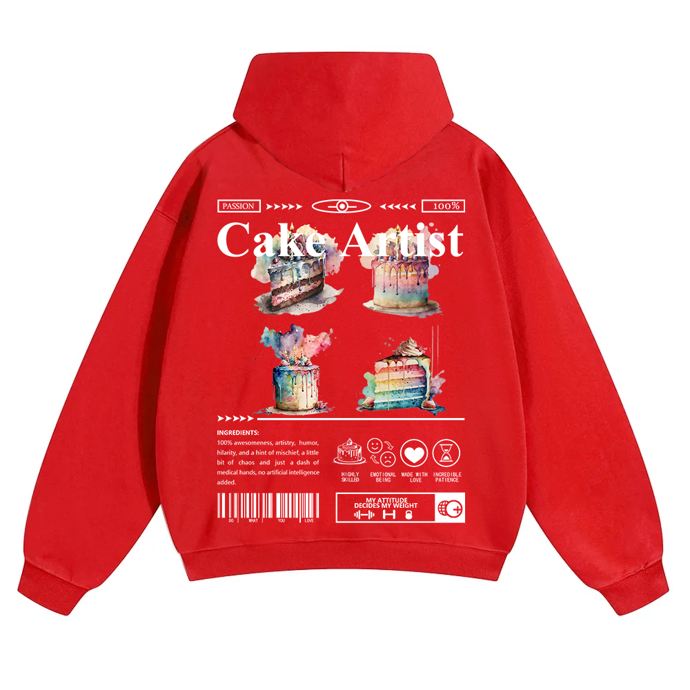 Cake Artist  Unisex Solid Color Hoodie wearishow