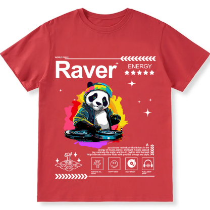 Raver Unisex Fit Cotton T-Shirt wearishow