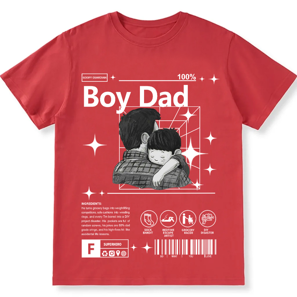 Boy Dad Unisex Fit Cotton T-Shirt wearishow