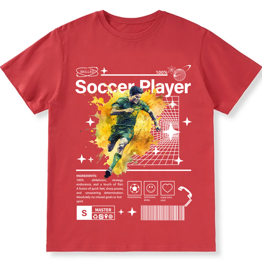 Soccer Player Unisex Fit Cotton T-Shirt wearishow