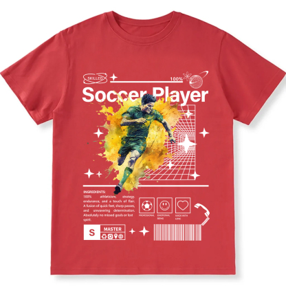 Soccer Player Unisex Fit Cotton T-Shirt wearishow