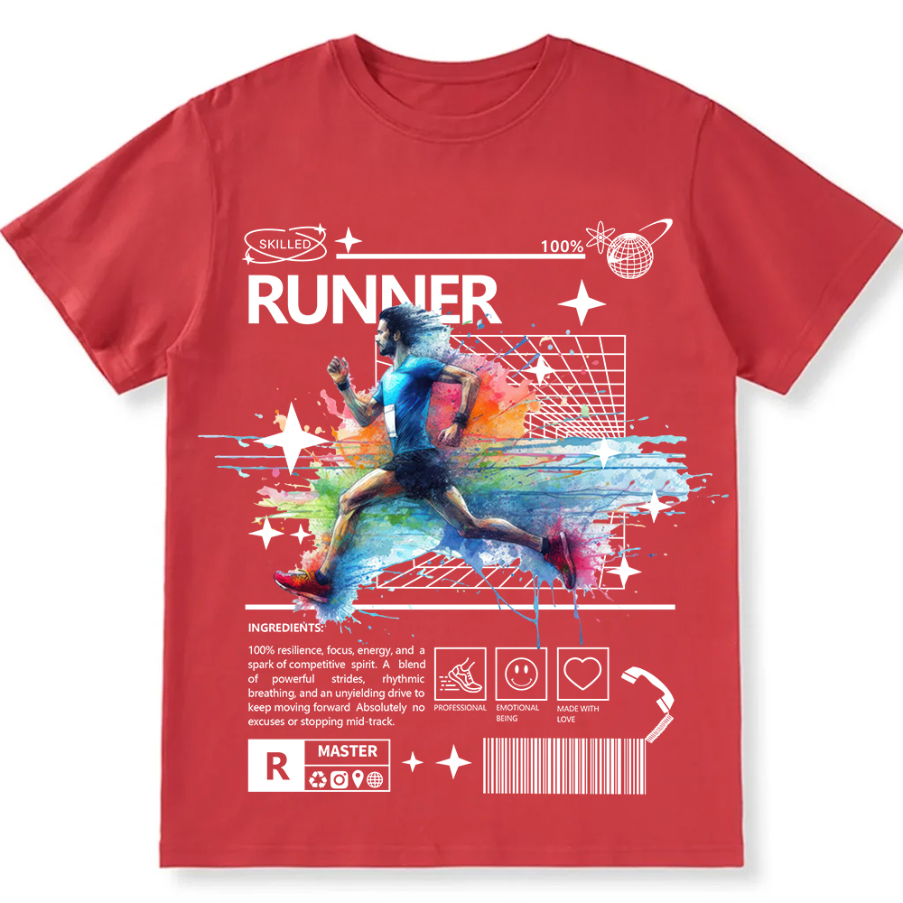Runner Unisex Fit Cotton T-Shirt wearishow