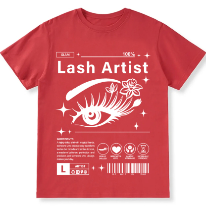 Lash Artist Unisex Fit Cotton T-Shirt wearishow