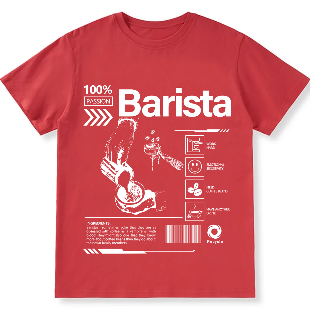Barista  Unisex Fit Cotton T-Shirt wearishow