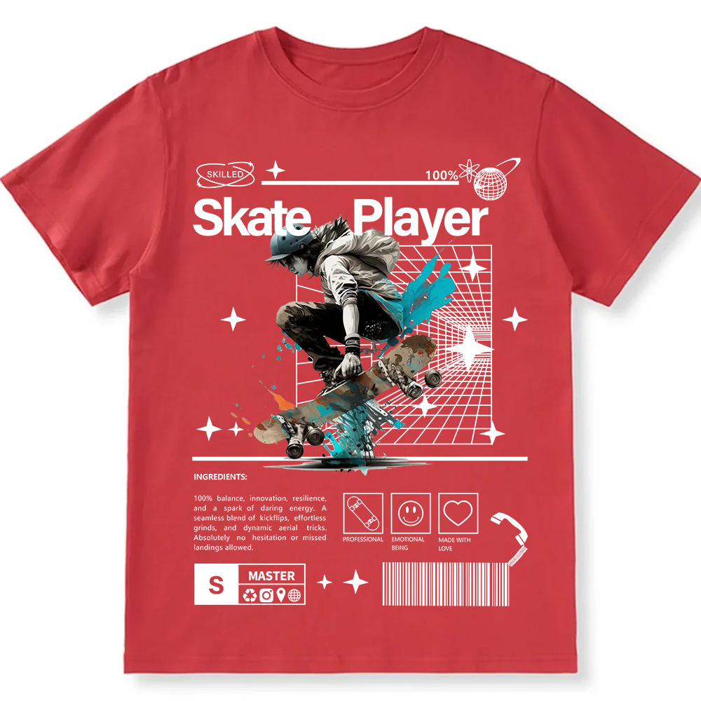 Skate Player Unisex Fit Cotton T-Shirt wearishow