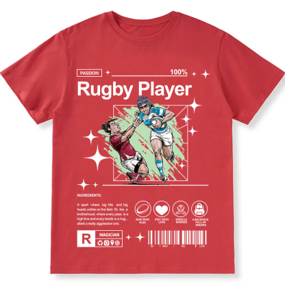 Rugby Player Unisex Fit Cotton T-Shirt wearishow