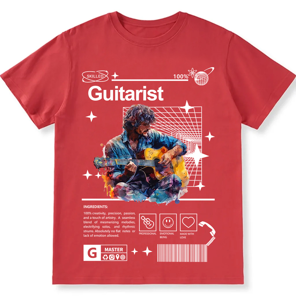 Guitarist Unisex Fit Cotton T-Shirt wearishow