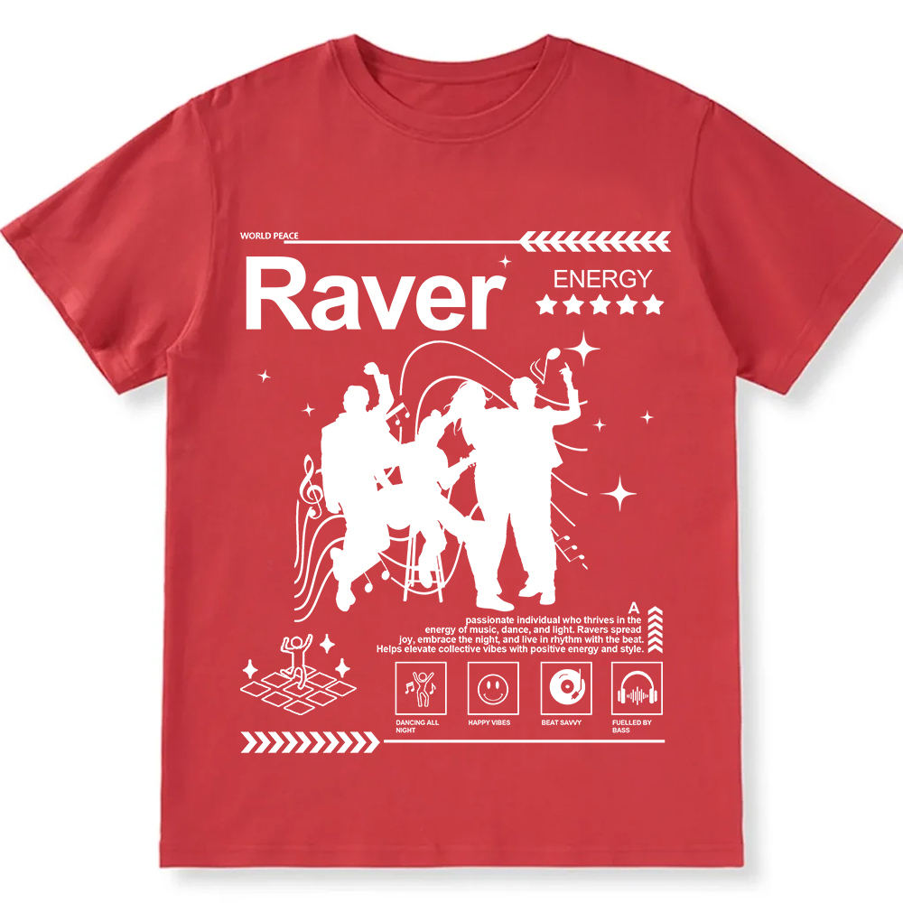 Raver Unisex Fit Cotton T-Shirt wearishow