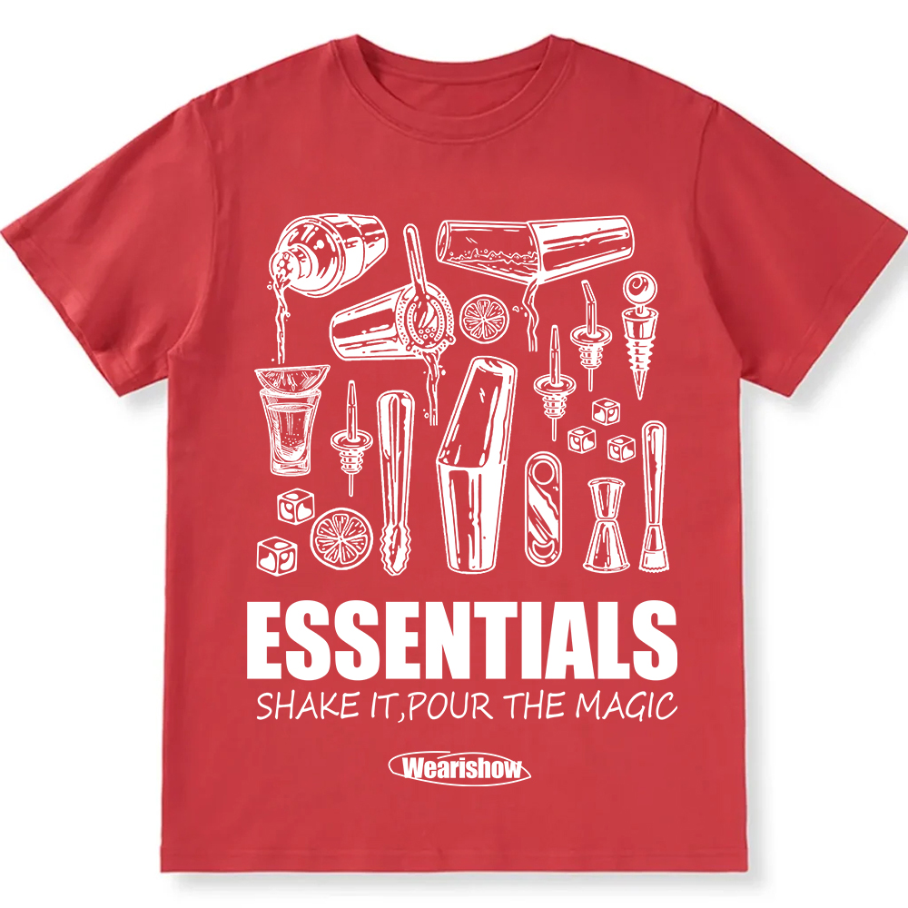Bartender Essentials Unisex Fit Cotton T-Shirt wearishow