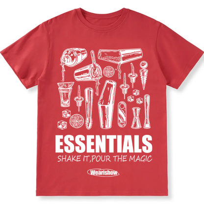Bartender Essentials Unisex Fit Cotton T-Shirt wearishow
