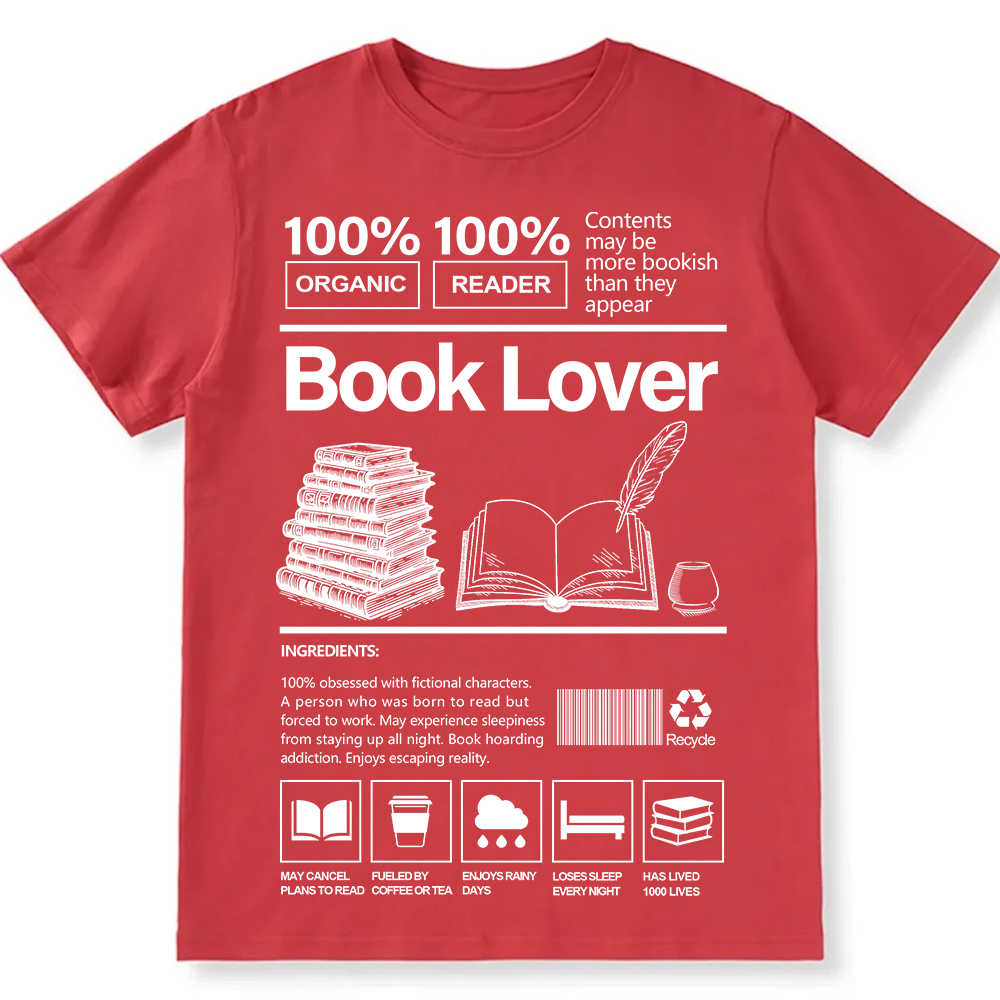 Book Lover Unisex Fit Cotton T-Shirt wearishow