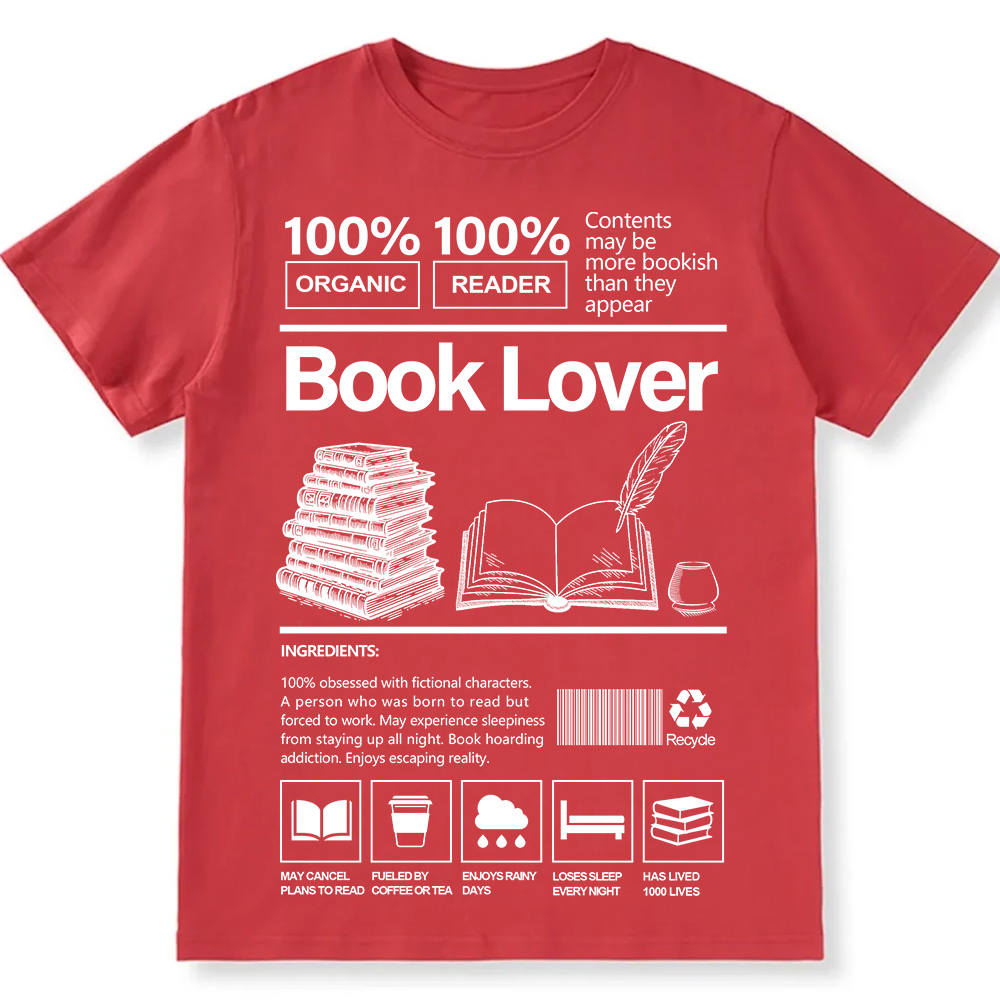 Book Lover Unisex Fit Cotton T-Shirt wearishow