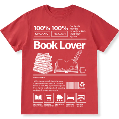 Book Lover Unisex Fit Cotton T-Shirt wearishow