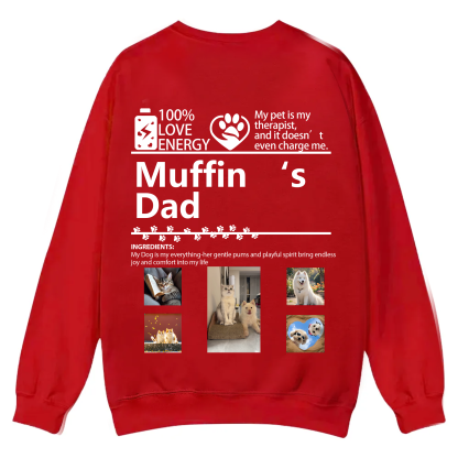 Pets Photos Creative Customized Unisex Casual Crewneck Sweatshirt