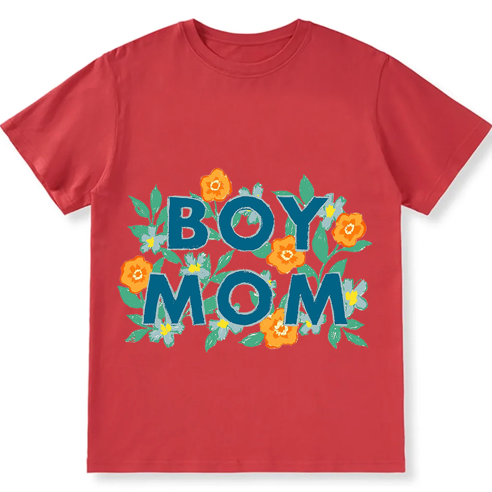 Boy Mom Unisex Fit Cotton T-Shirt wearishow