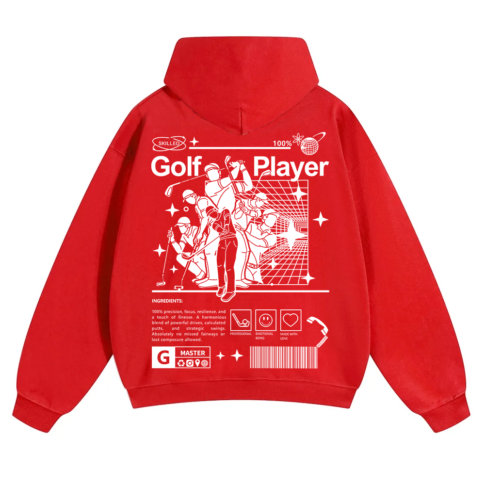 Golf Player Unisex Solid Color Hoodie wearishow