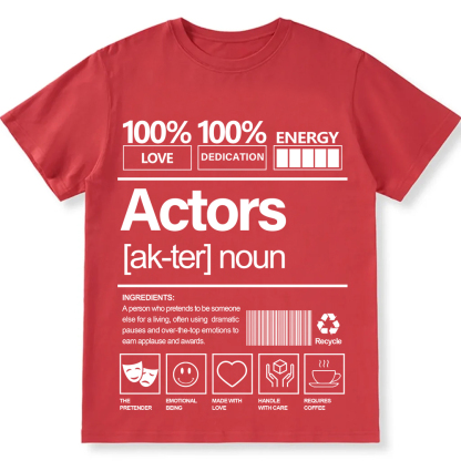 Actors Unisex Fit Cotton T-Shirt wearishow
