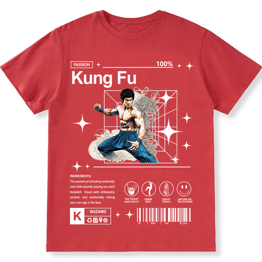 Kung Fu Unisex Fit Cotton T-Shirt wearishow