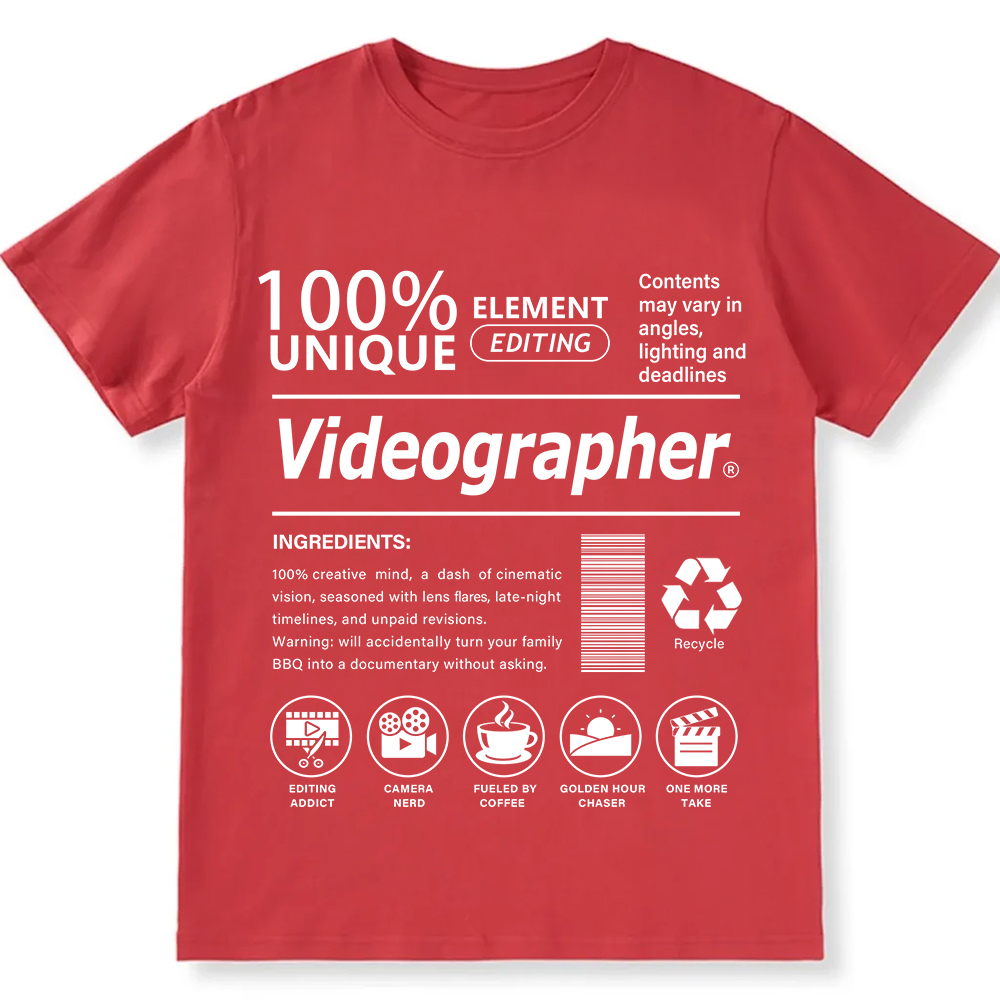 Videographer Unisex Fit Cotton T-Shirt wearishow