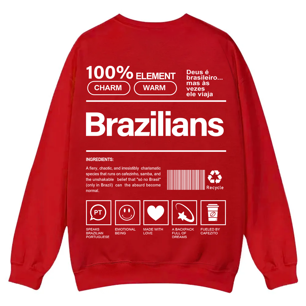 Brazilians Unisex Fit  Casual Crewneck Sweatshirt wearishow