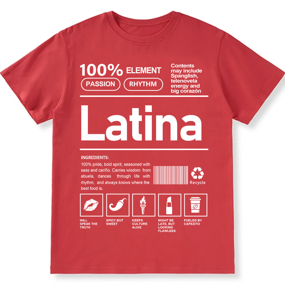 Latina Unisex Fit  Cotton T-Shirt wearishow