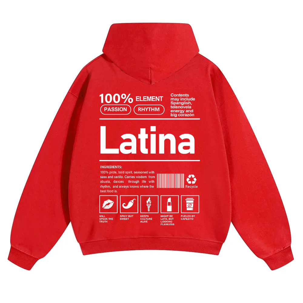 Latina Unisex Fit Color Hoodie wearishow