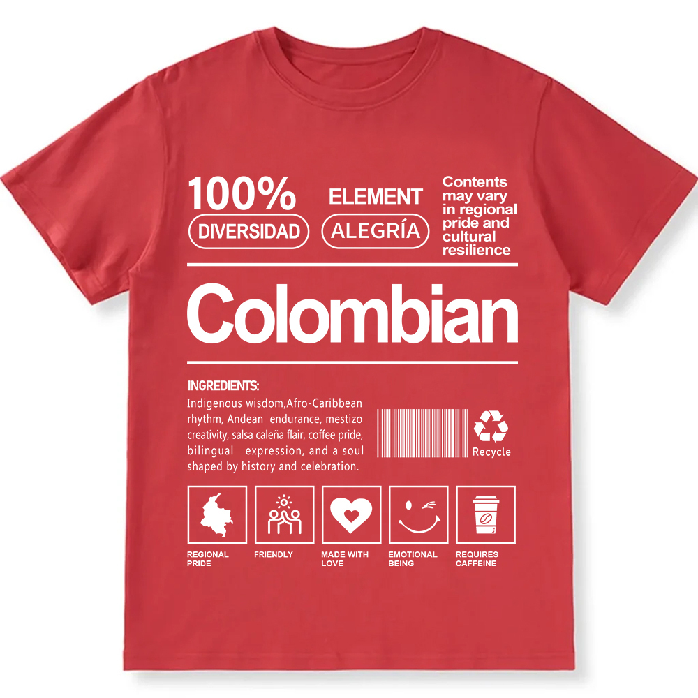 Colombian Unisex Fit  Cotton T-Shirt wearishow