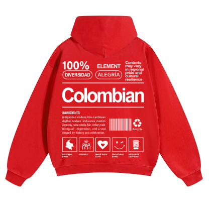 Colombian Unisex Fit Color Hoodie wearishow