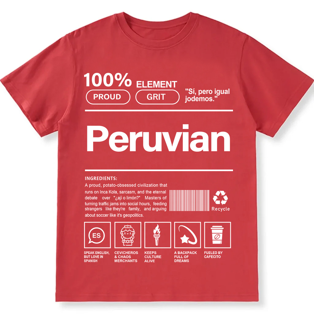 Peruvian Unisex Fit  Cotton T-Shirt wearishow