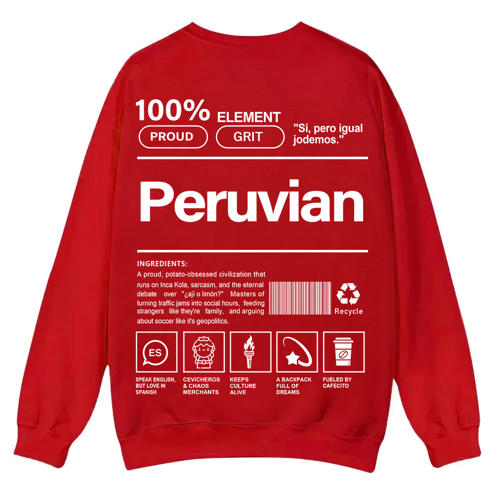 Peruvian Unisex Fit  Casual Crewneck Sweatshirt wearishow