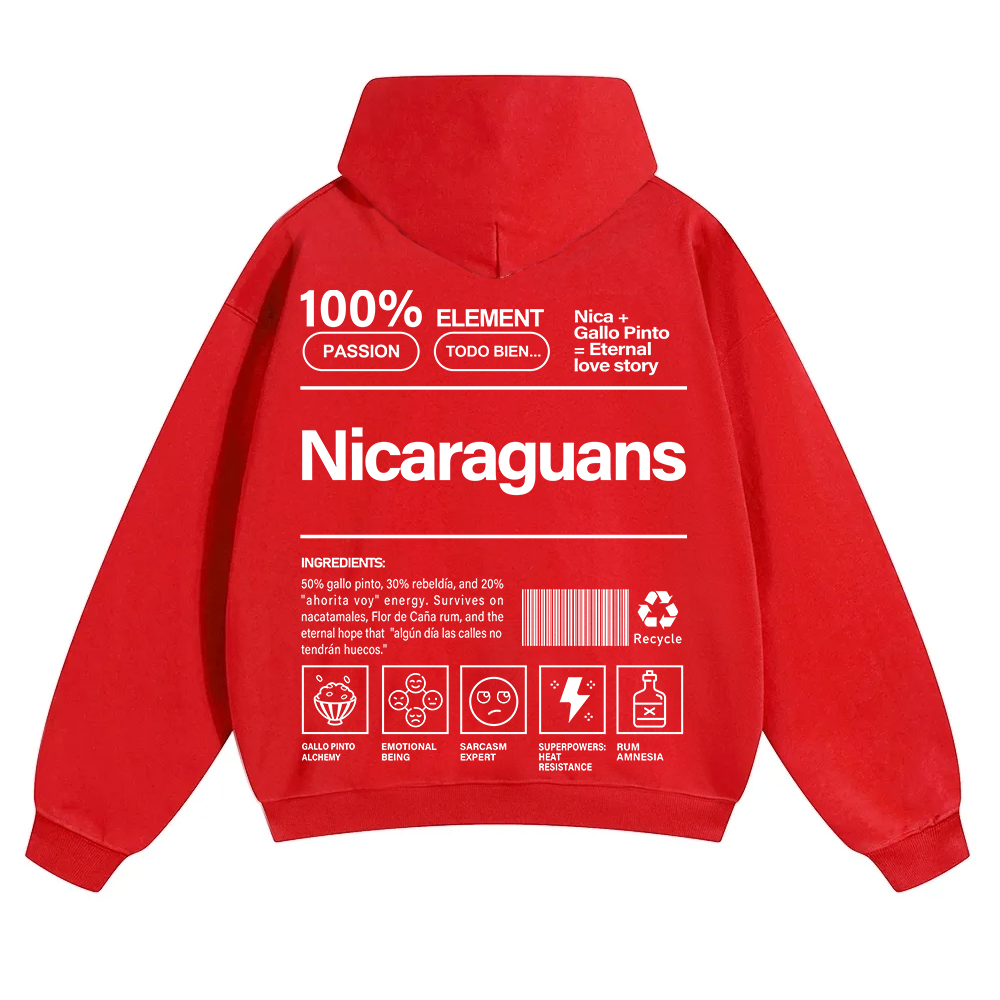 Nicaraguans Unisex Fit Color Hoodie wearishow