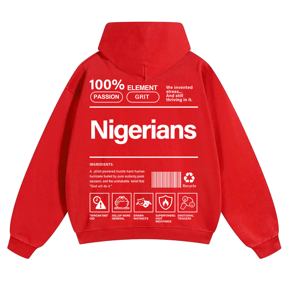 Nigerians Unisex Fit Color Hoodie wearishow