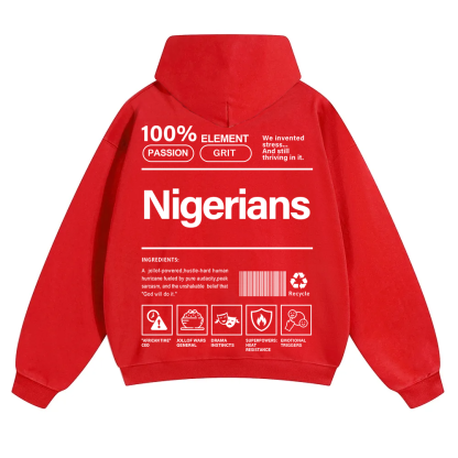 Nigerians Unisex Fit Color Hoodie wearishow