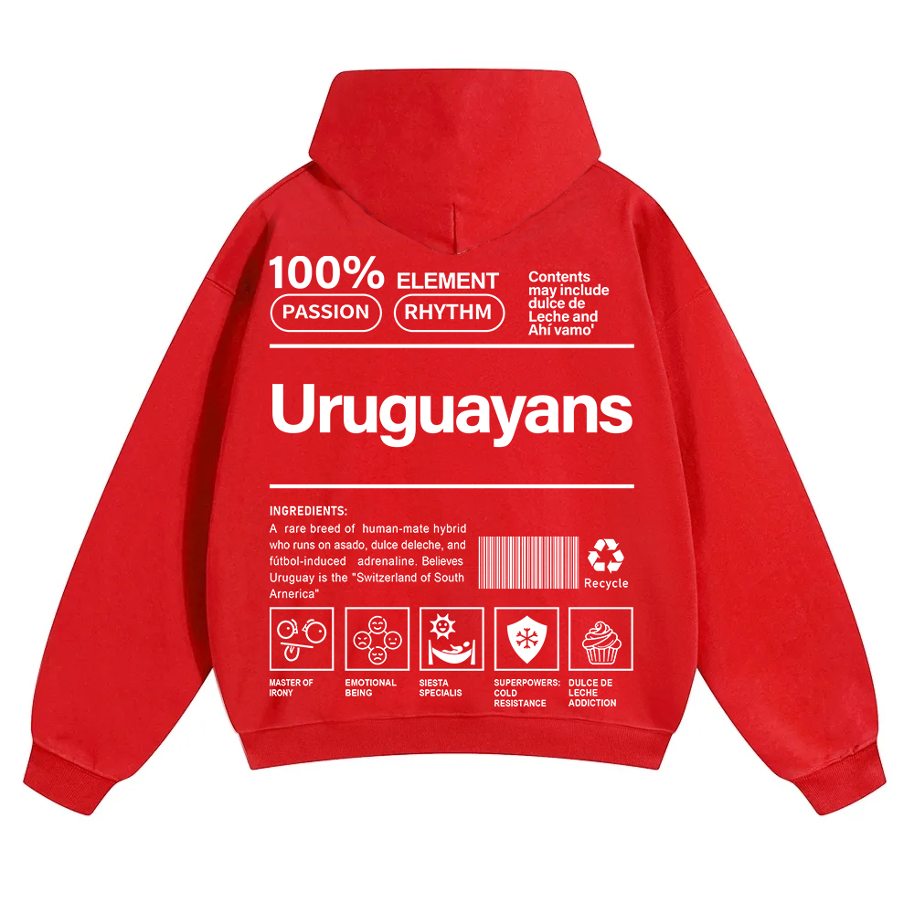 Uruguayans Unisex Fit Color Hoodie wearishow