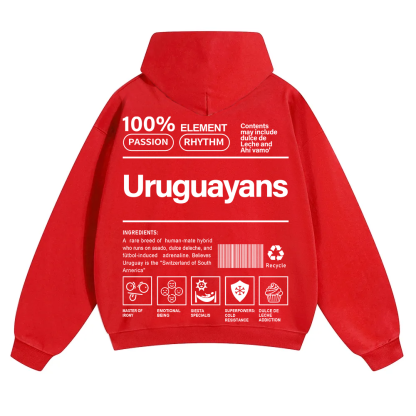 Uruguayans Unisex Fit Color Hoodie wearishow