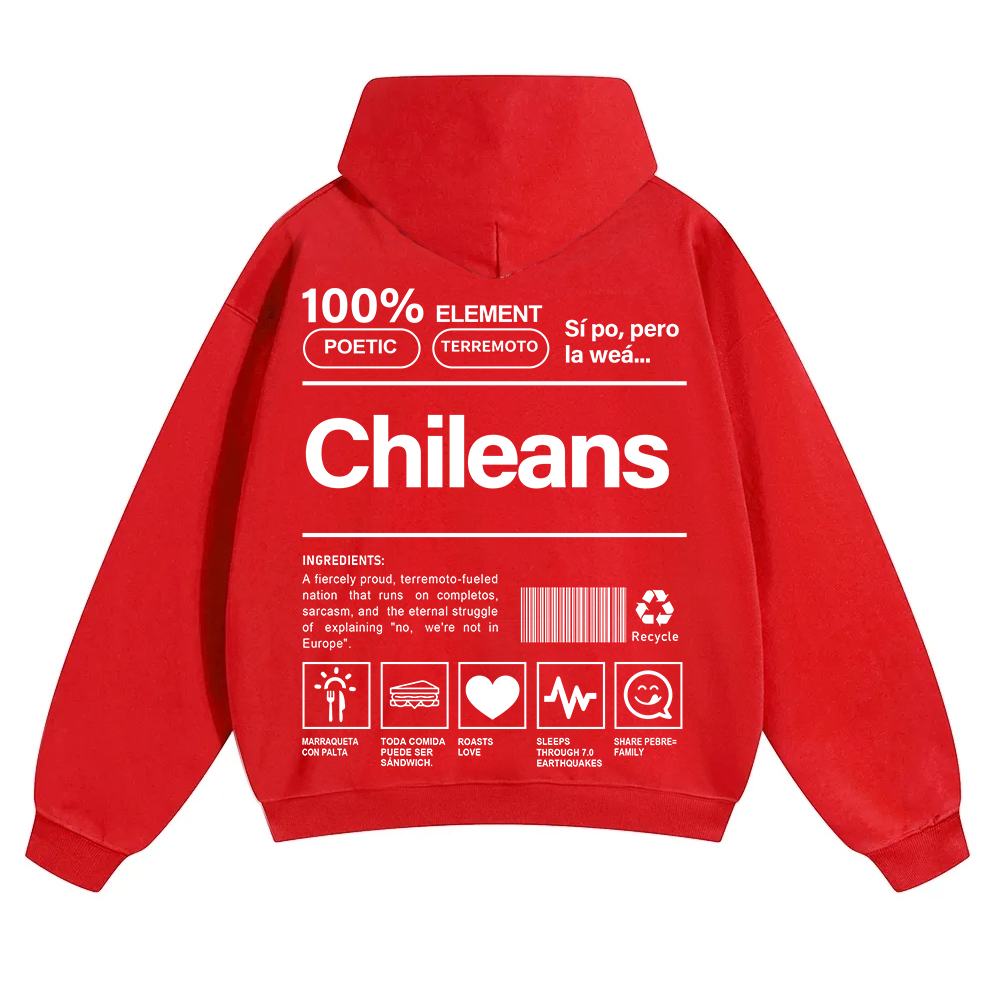 Chileans Unisex Fit Color Hoodie wearishow
