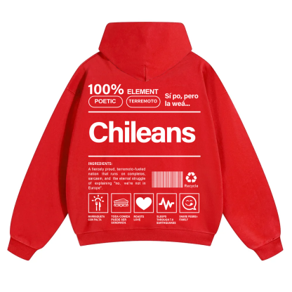 Chileans Unisex Fit Color Hoodie wearishow