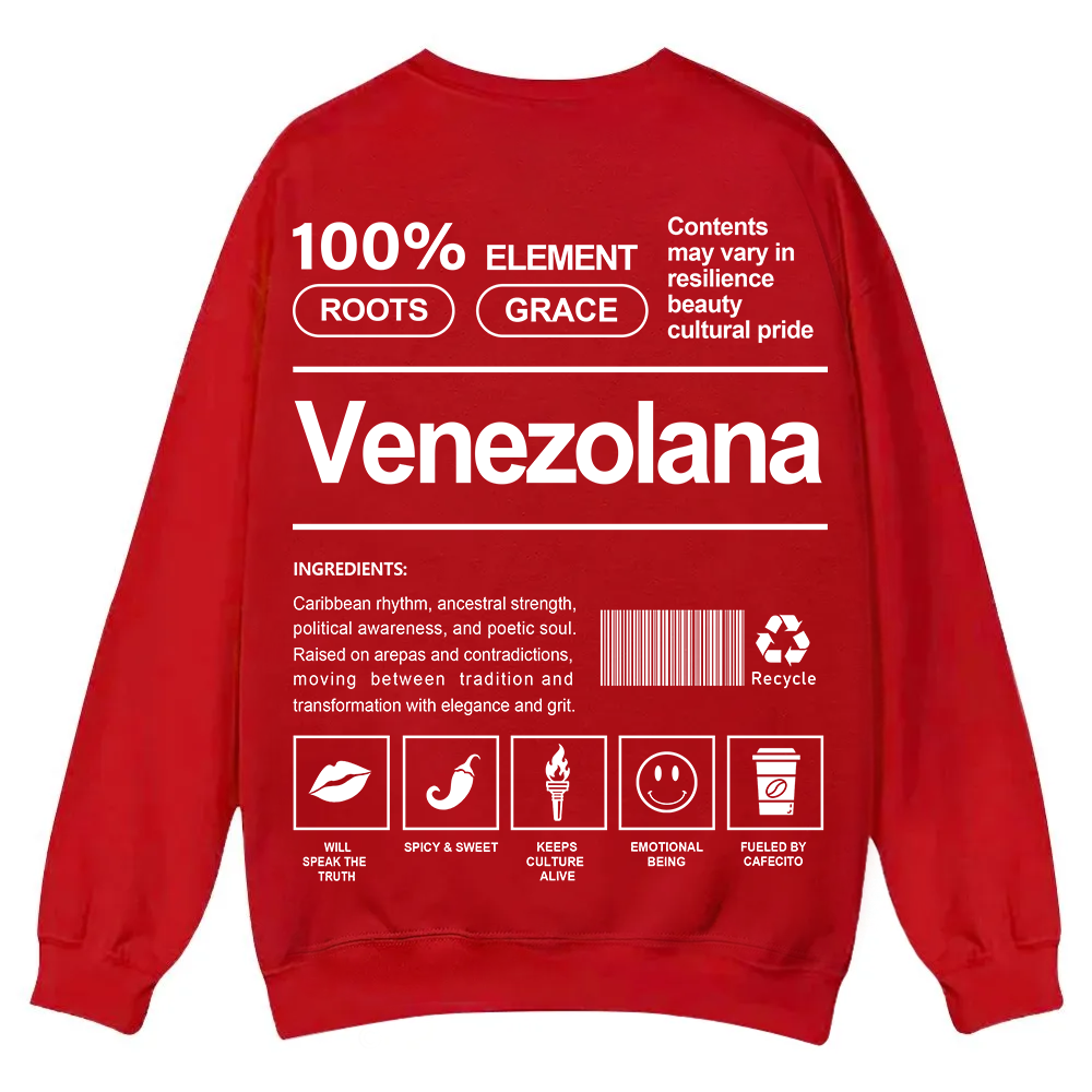 Venezolana Unisex Fit  Casual Crewneck Sweatshirt wearishow