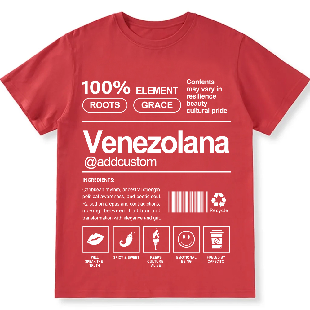 Venezolana Addcustom Unisex Fit  Cotton T-Shirt wearishow