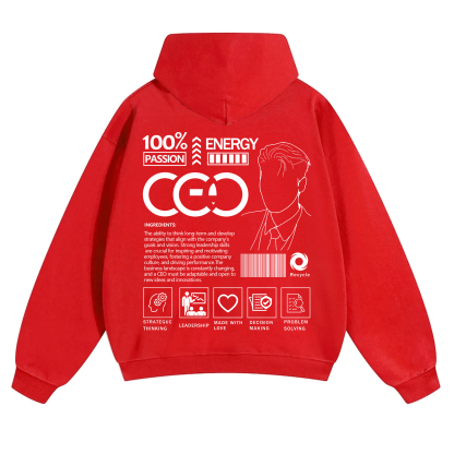 CEO Unisex Casual Print Hoodie