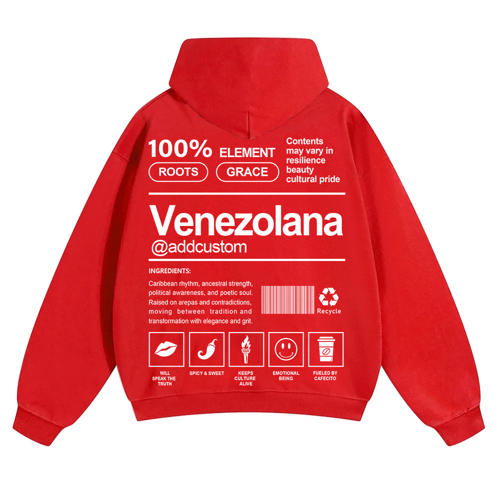 Venezolana Addcustom Unisex Fit Color Hoodie wearishow