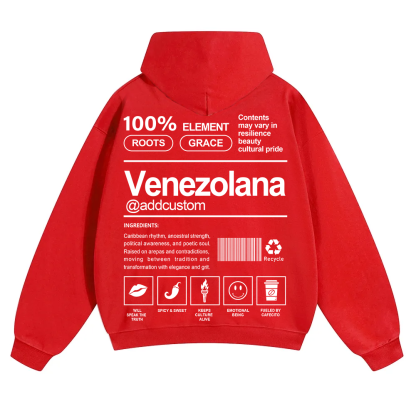 Venezolana Addcustom Unisex Fit Color Hoodie wearishow