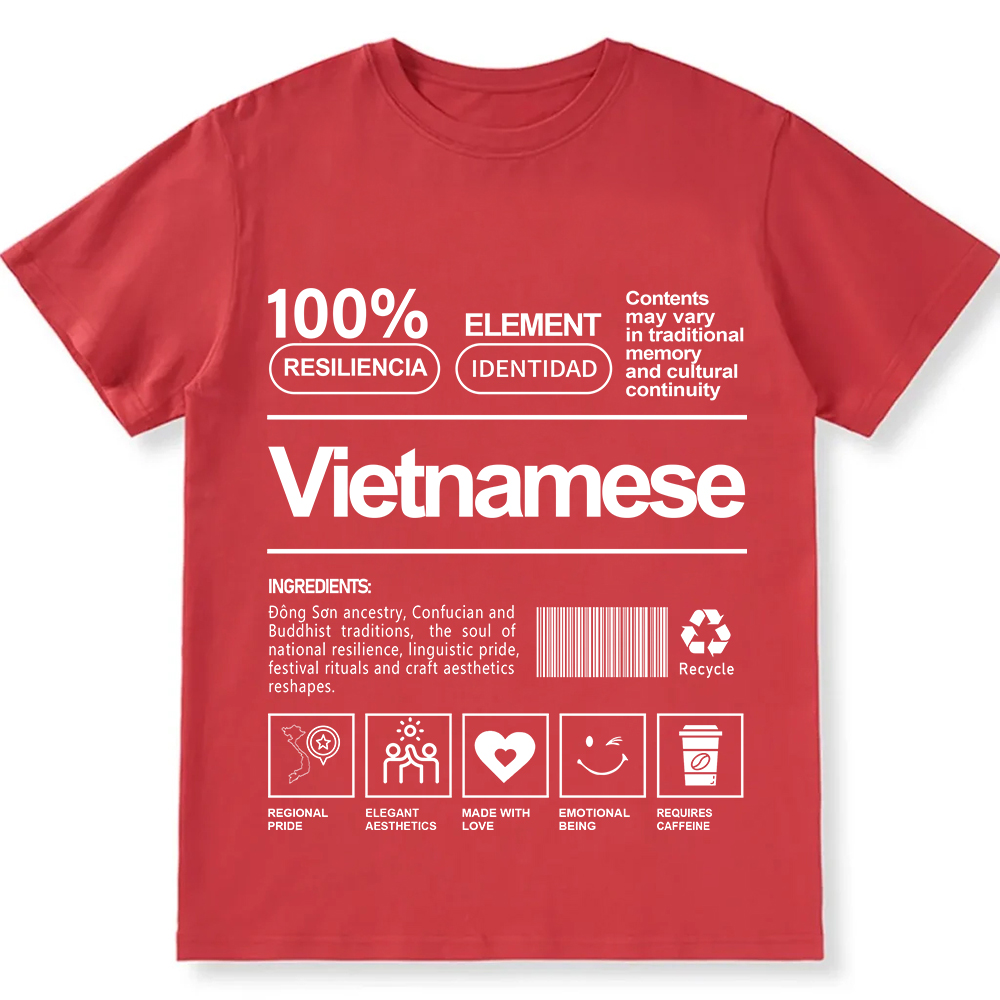 Vietnamese Unisex Fit  Cotton T-Shirt wearishow