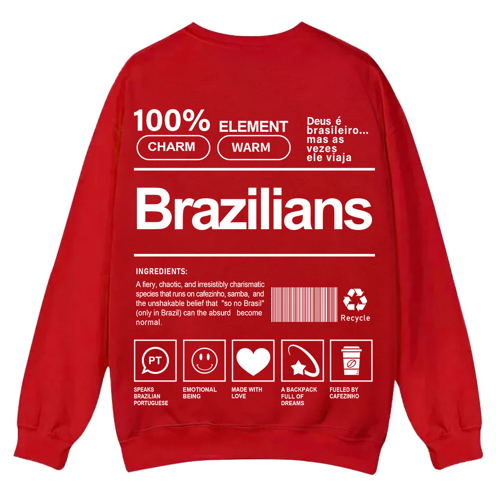 Brazilians Unisex Fit  Casual Crewneck Sweatshirt wearishow