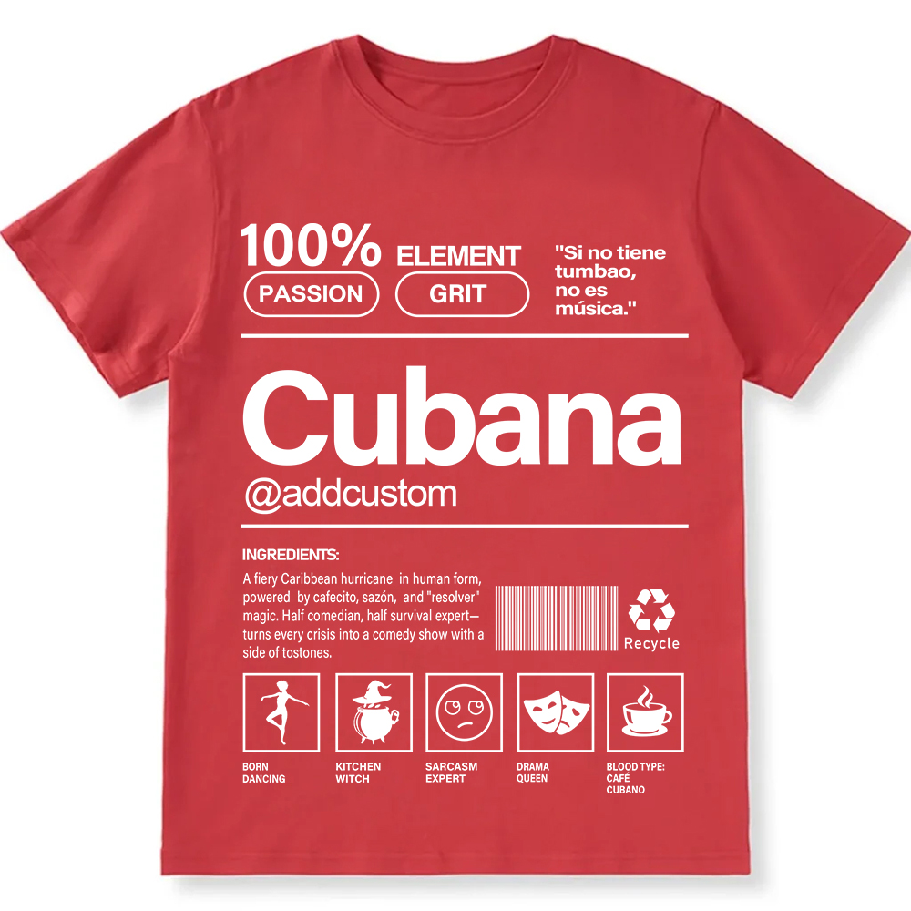 Cubana Addcustom Unisex Fit  Cotton T-Shirt wearishow