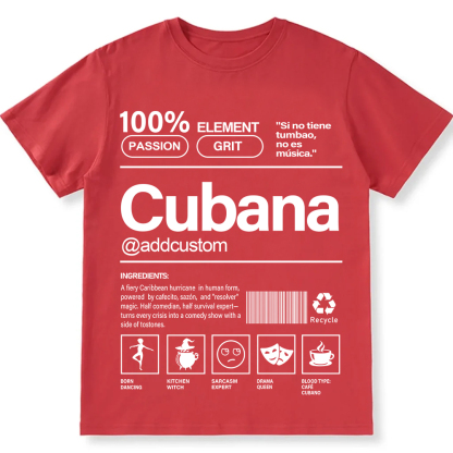 Cubana Addcustom Unisex Fit  Cotton T-Shirt wearishow