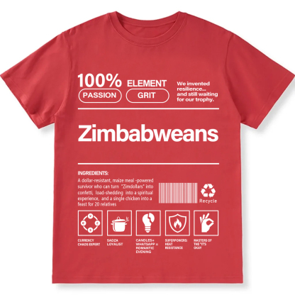 Zimbabweans Unisex Fit  Cotton T-Shirt wearishow