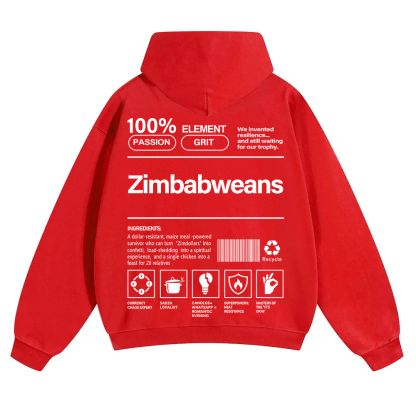 Zimbabweans Unisex Fit Color Hoodie wearishow